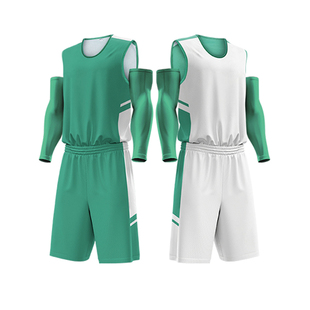 双面篮球服套装男球衣定制大学生比赛训练队服篮球衣团队运动背心