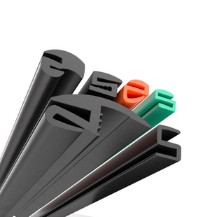 视窗密封条门窗三口玻璃固定橡胶条S型汽车门窗条H型观察窗卡槽条