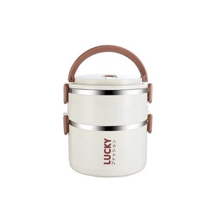 多层便当盒大容量双层不锈钢饭盒带盖上班族小学生便携密封餐盒