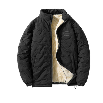 真维斯加绒加厚棉服男款冬高级感