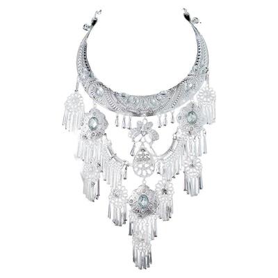 民族风复古仿苗银项链