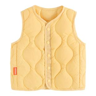 2025新款儿童羽绒马甲男童女童轻薄背心宝宝秋冬内搭保暖坎肩外穿