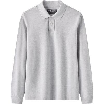 Marc O'Polo/MOP 春季新款气质简约经典百搭纯棉长袖POLO衫男上衣