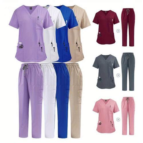 S 56054 Doctor Nurse Surgical Scrubs 医生护士手术服 跨境代发