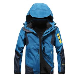 冲锋衣男女三合一可拆卸两件套冬季加绒加厚防风衣滑雪防水登山服