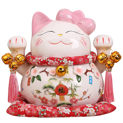 日本招财猫摆件大号开业创意家居