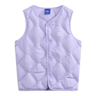Mizuno美津浓校服内搭神器冬季羽绒马甲男女儿童白鸭绒学生背心