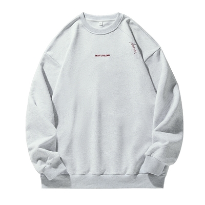 刺绣美式潮牌圆领卫衣