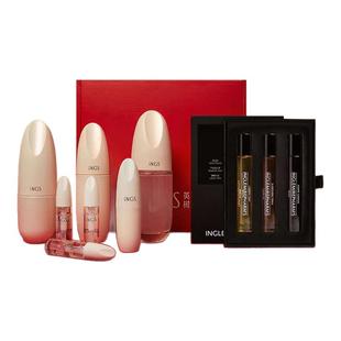 INGS英树白梅花系列洁面水乳组合补水保湿精华水修护套装