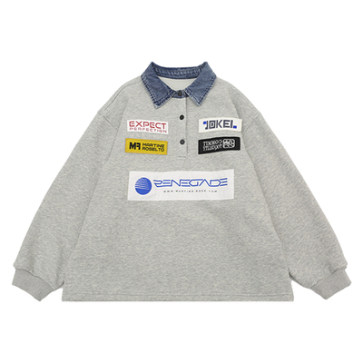 男童加绒卫衣加厚上衣儿童POLO衫