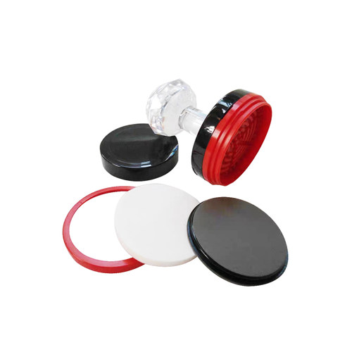 HY水晶柄光敏印章4mm蝴蝶垫进口垫免封边印章材料圆形 椭圆形