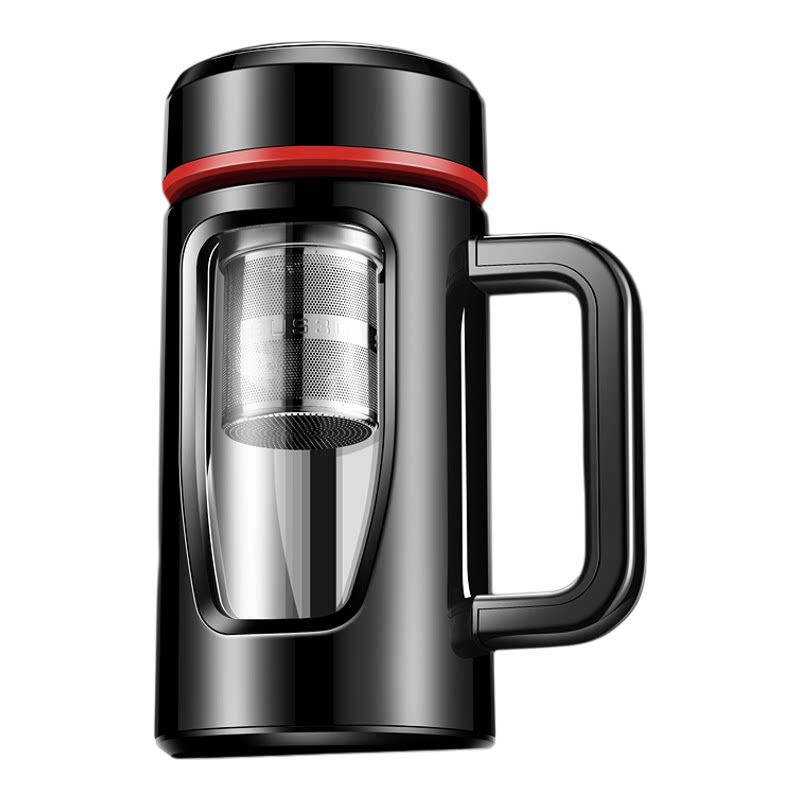玻璃杯带把手大容量男士泡茶防摔水杯茶水分离杯子2025年新款定制