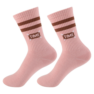 浪莎袜子女士纯棉中筒袜秋冬季厚款抗菌防臭长袜冬天长筒全棉女袜