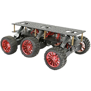 4WD减震底盘 6WD搜救平台直流电机 智能车 减震 越野攀爬 ROS平台
