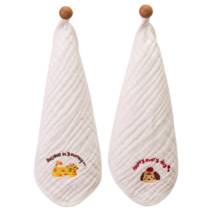 a类婴儿纯棉纱布小方巾家用新生儿口水巾儿童全棉洗澡洗脸小毛巾