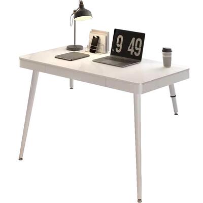 飘窗台电脑桌钢化玻璃长短腿书桌