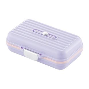 onlycook便携药盒药片收纳盒防潮药品分装盒迷你密封随身药盒七天