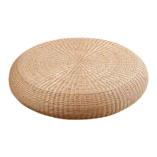 日式榻榻米蒲团坐垫打坐禅修垫地上冥想垫阳台藤编家用垫子草编垫