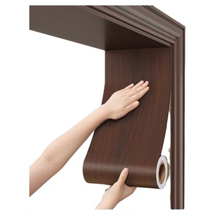 门框包边贴门套破损修补旧门遮丑装饰边框条自粘木纹仿木翻新贴纸