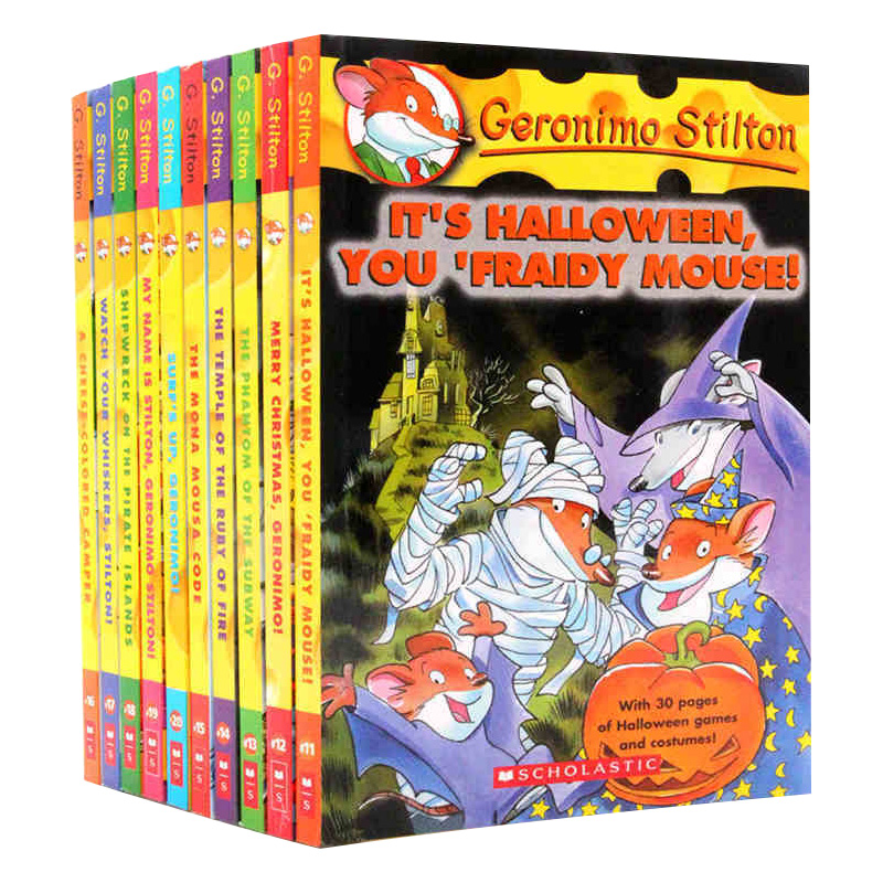 老鼠记者11-20 英文原版 儿童文学 章节书 悬疑探险 Geronimo Stilton 7-10岁适读 故事书 又日新