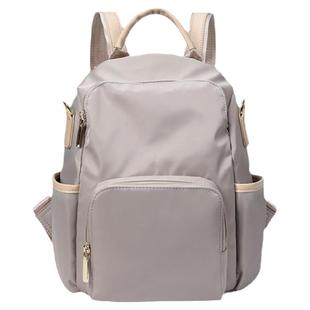 香港代购双肩包女2025新款潮时尚小众设计书包大学生简约帆布背包