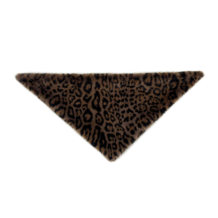 高贵女秋冬仿水貂毛皮草三角围巾保暖气质百搭磁扣护颈围脖毛领女