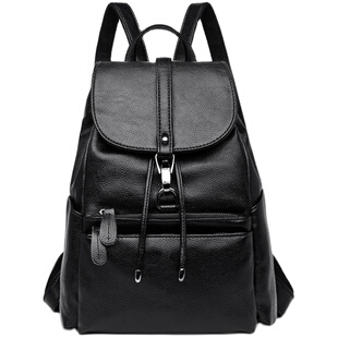 背包女2026新款时尚包包上班通勤旅行大容量真皮高颜值旅游双肩包