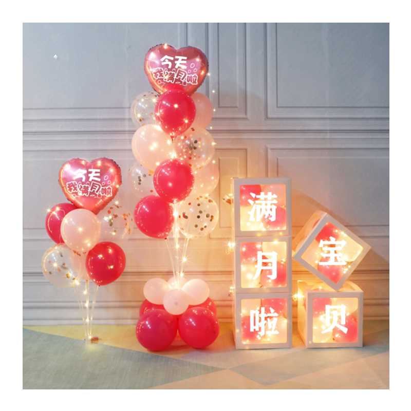 宝宝满月酒婴儿30天宴会派对布置