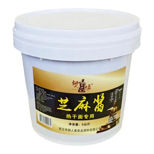 武汉铜人像芝麻酱5kg正宗热干面专用特殊配方商用凉面凉皮拌面