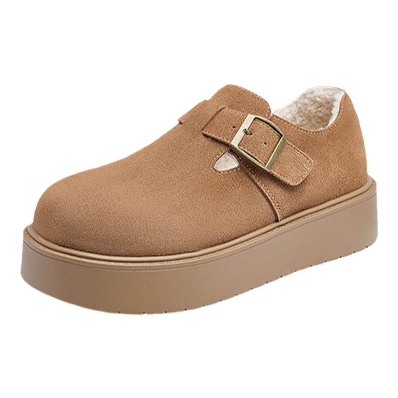 ��ܽ�� ��ײ���ЬŮ �ﶬ�¿� ȫ��������Ь һ�ŵ�ѩ��ѥ ��ɫ ���4cm ��������� 35/225