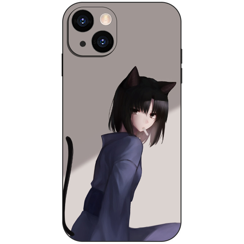 空之境界两仪式猫耳慵懒冷淡风磨砂硅胶手机壳同人周边适用iPhone16苹果17动漫二次元小众亚系磁吸防摔保护套