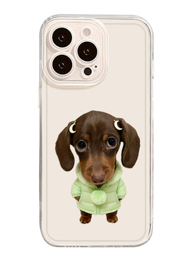 短毛腊肠犬手机壳适用于苹果系列