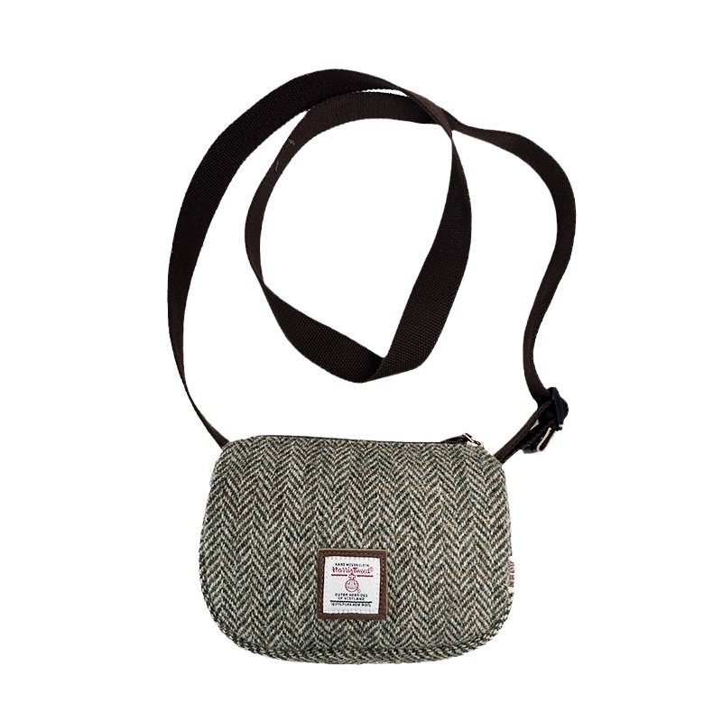 哈里斯粗花呢枕头包女