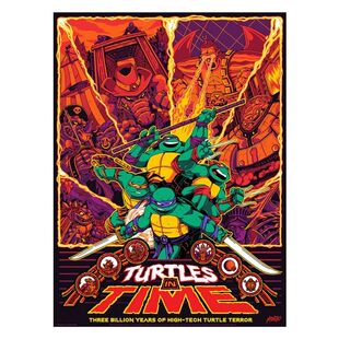 TMNT忍者神龟漫画MONDO海报装饰画美式复古风挂画收藏微喷版画