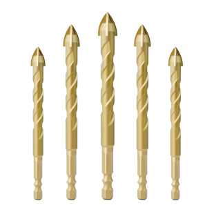 沪心瓷砖钻头十字四刃陶瓷钻玻璃大理石混凝土水泥墙壁打孔三角钻