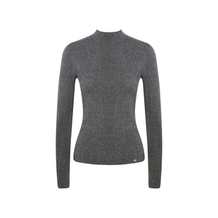 Kroche 冬日来信 加厚高领针织混纺罗纹弹力打底衫长袖内搭