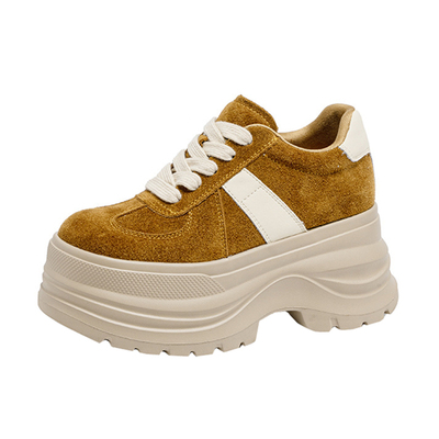 厚底内增高10CM休闲加绒德训鞋