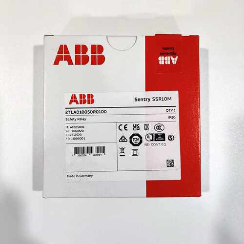 议价ABB安全继电器Sentry SSR10M VAC/VDC 2TLA010050R0100原装正