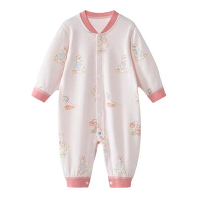 贝肽斯婴儿秋季桑蚕丝连体衣