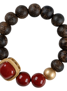 天然文莱沉香戒指小众古风女男款