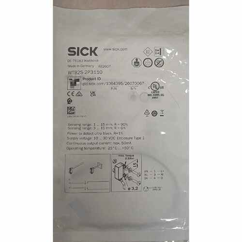 询价下单西克SICK传感器WTB2S-2P3110，德国制造，型号1