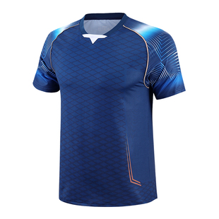 速干羽毛球服套装女排球网球乒乓球衣男款夏短袖运动队服定制新款