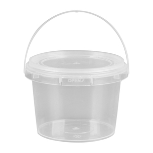 手提桶食品级一次性打包桶小龙虾桶水果桶外卖密封打包盒圆桶加厚