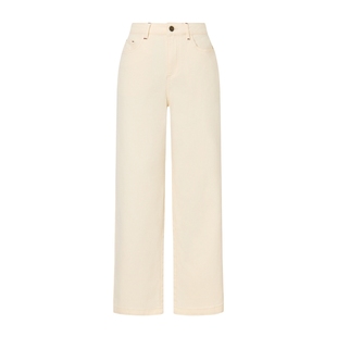 POLOWALK女装2025秋冬裤新款女士牛仔裤经典长裤直筒休闲裤子