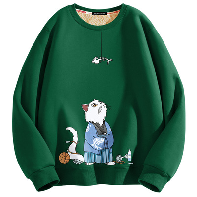 真维斯加绒卫衣男青少年秋冬款