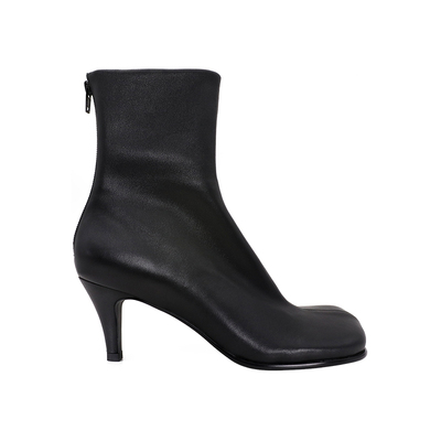 ALEXSARAins风真皮圆头弹力靴