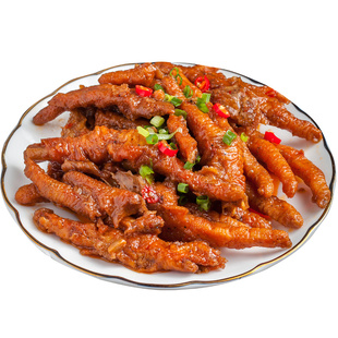 虎皮鸡爪250g卤鸡脚开袋即食酒店用凤爪特色凉菜冷盘菜半成品美食