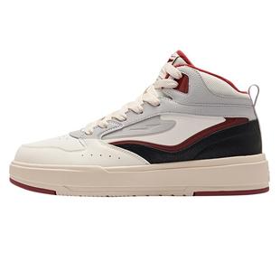 无双lite鸿星尔克板鞋男鞋冬季鞋子加绒棉鞋皮面运动鞋高帮休闲鞋