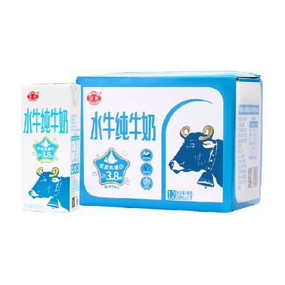 石埠水牛奶200ml*12盒3.8g蛋白