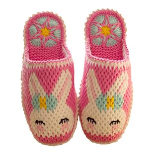 雅馨绣坊diy四股毛线钩织手工钩编可爱小兔子亲子橡胶底材料包